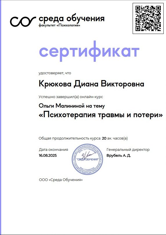 Диплом — Среда обучения